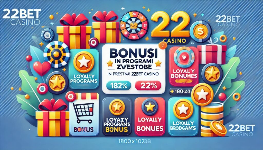 Bonusi in programi zvestobe na 22BET casino